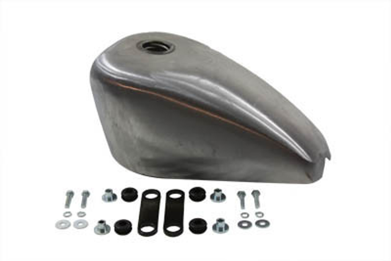 V-Twin Sportster Style Tank 2.4 Gallon Gas - Frisco Strap Mounts