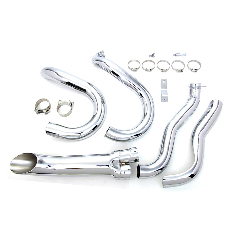 t*u様 ヴィンテージ SIMS FREESTYLE 1/2 PIPE COMP V-Twin Chrome 2 into 1 Exhaust Header Set fits '70-'84 FL, '71-'84