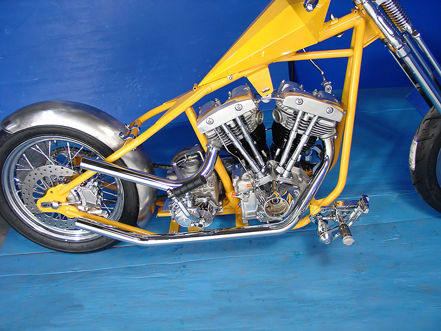 Paughco - 730C Exhaust Header Set Upsweep for Shovelhead Motors