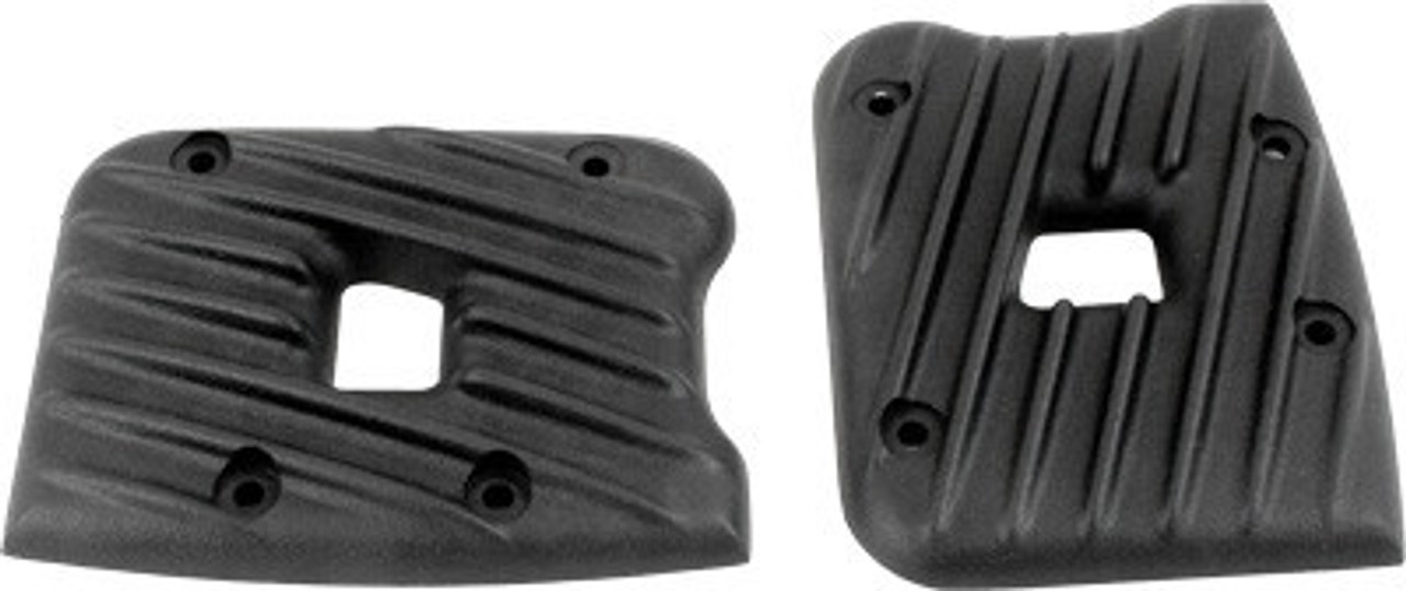 EMD - Ribbed Rocker Covers fit '84-'99 Big Twin Evo - Black