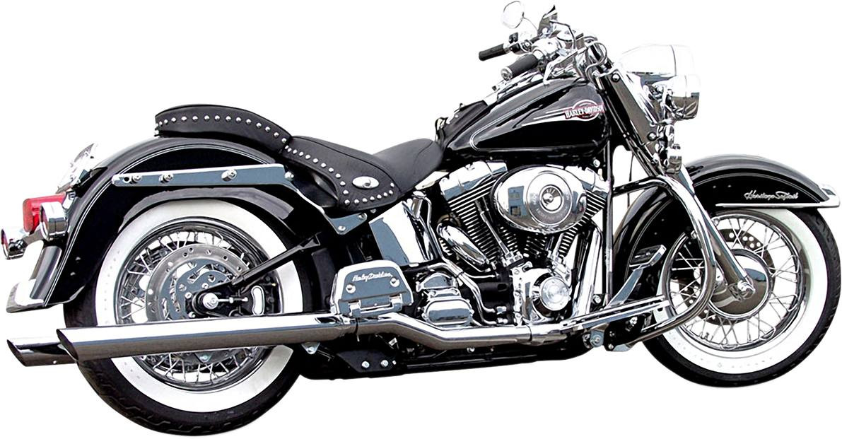 Bassani Xhaust - 31117B - Slip-On Mufflers - Slash-Up - Chrome