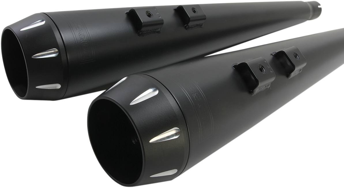 Bassani Xhaust - 1F66RB - Down Under Exhaust - Black - Megaphone