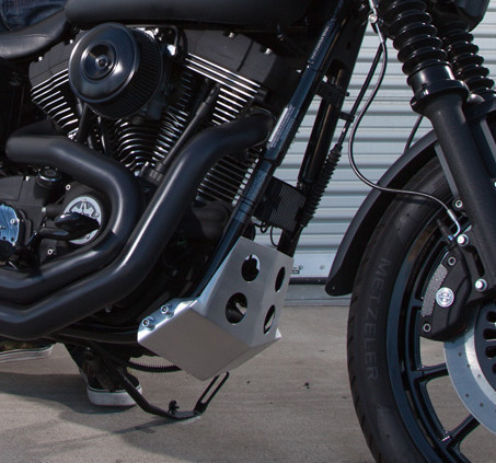 Speed Merchant - Dyna and FXR Skid Plate Aluminum - Fits '82-'94