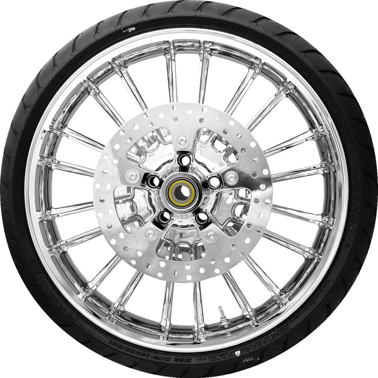 Coastal Moto - PKG-ATL213CH-ABST - Atlantic Front Wheel - Chrome