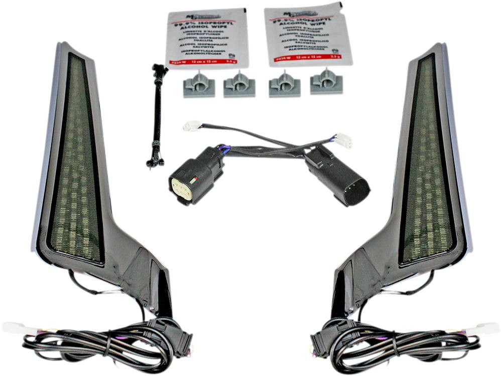 Light Unit Cd Custom Dynamics - CD-FASCIA-SS6SC - Fascia LED Light Panels - Chrome/Smoke