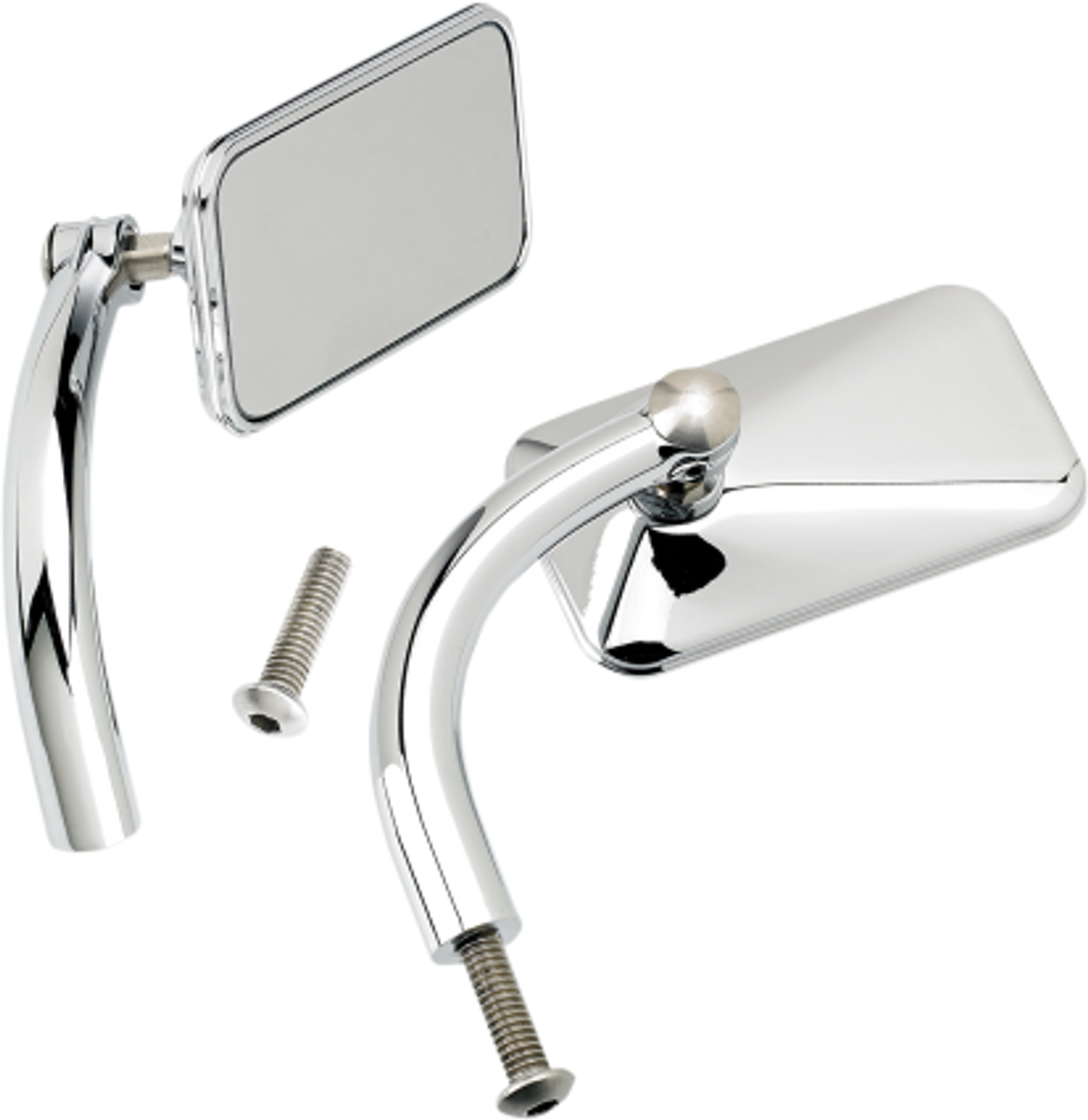 Aランク Mirror Biltwell Utility Mirrors "Chrome Lound Large 6503-501-531  BILTWELL Utility Mirrors 1" Chrome Round Large 6503-501-531 