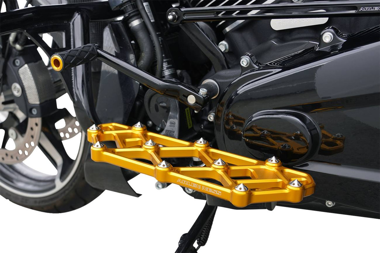 Arlen Ness - 410-056 - Diamond Floorboards - Driver - Gold