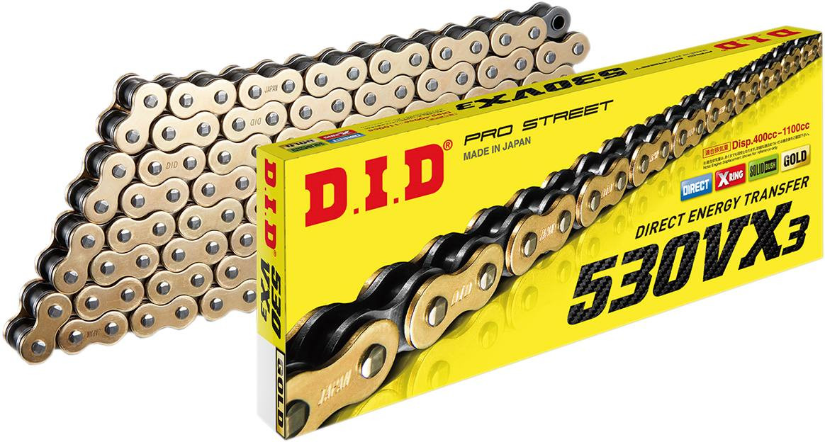 Did - M530VX3G130ZB - 530 VX3 - Drive Chain - 130 Links - Gold