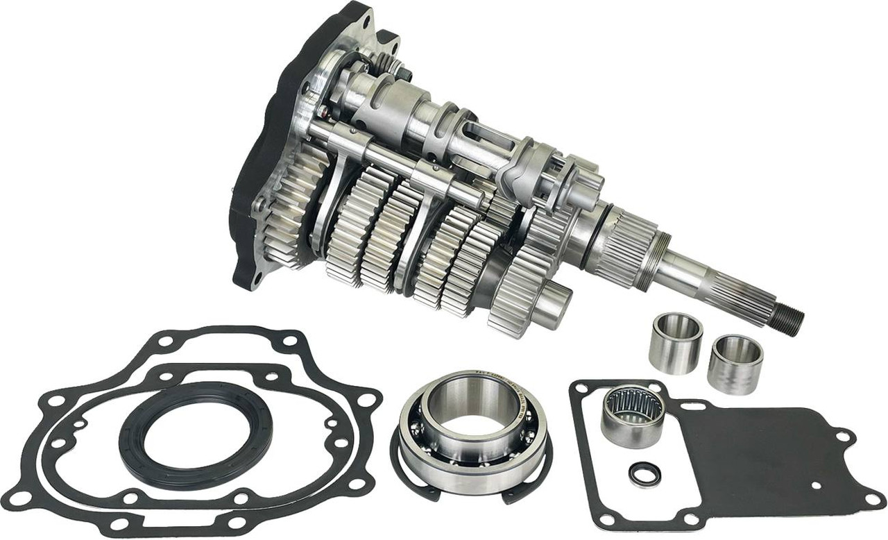 Jims - 8600 - Fat 6 Super Gear Kit - Black - Twin Cam