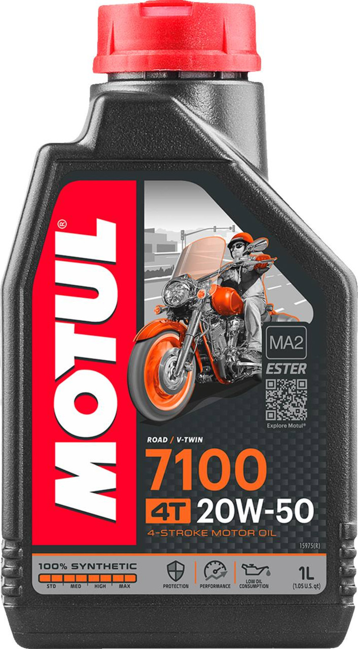 Motul - 104103 - 7100 4T Synthetic Oil - 20W-50 - 1L