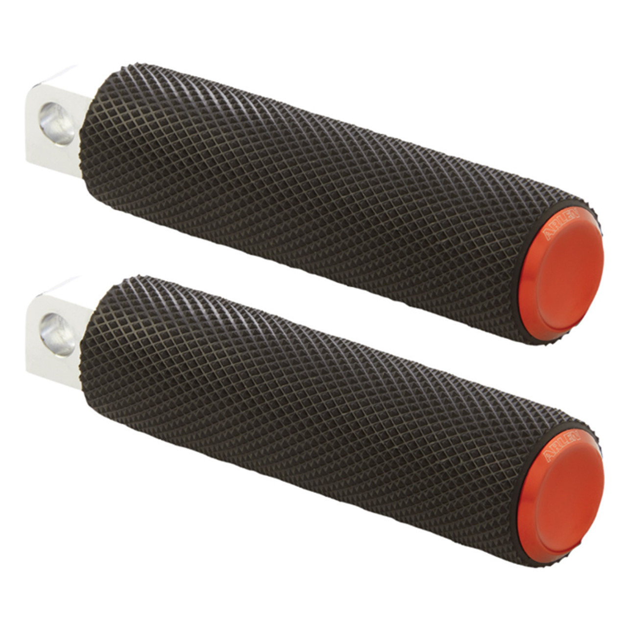 Arlen Ness - Knurled Fusion Male-Mount Footpegs (Choose Finish)