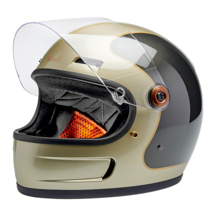 Biltwell Gloss Metallic Champagne/Charcoal Tracker Gringo SV Helmet