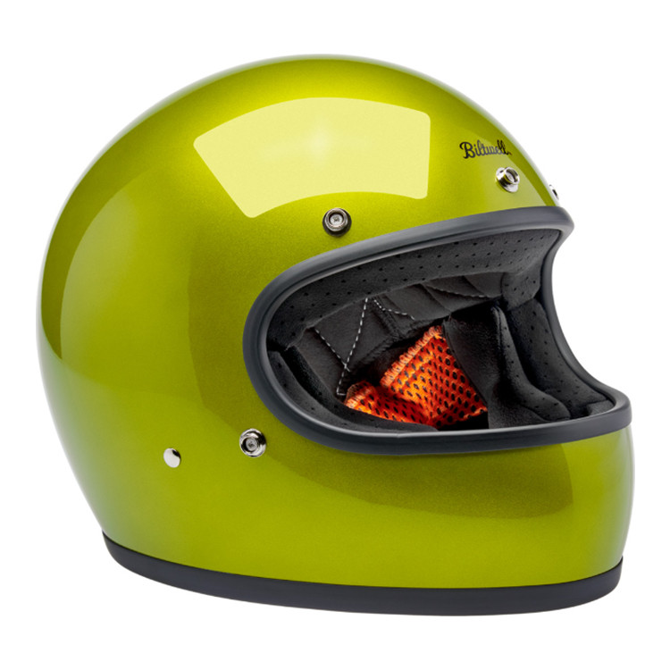 Biltwell Metallic Lime Gringo Helmet