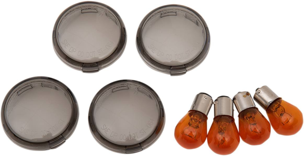Drag Specialties - 09066316 - Smoked Bullet Lens Kit - '00-'23