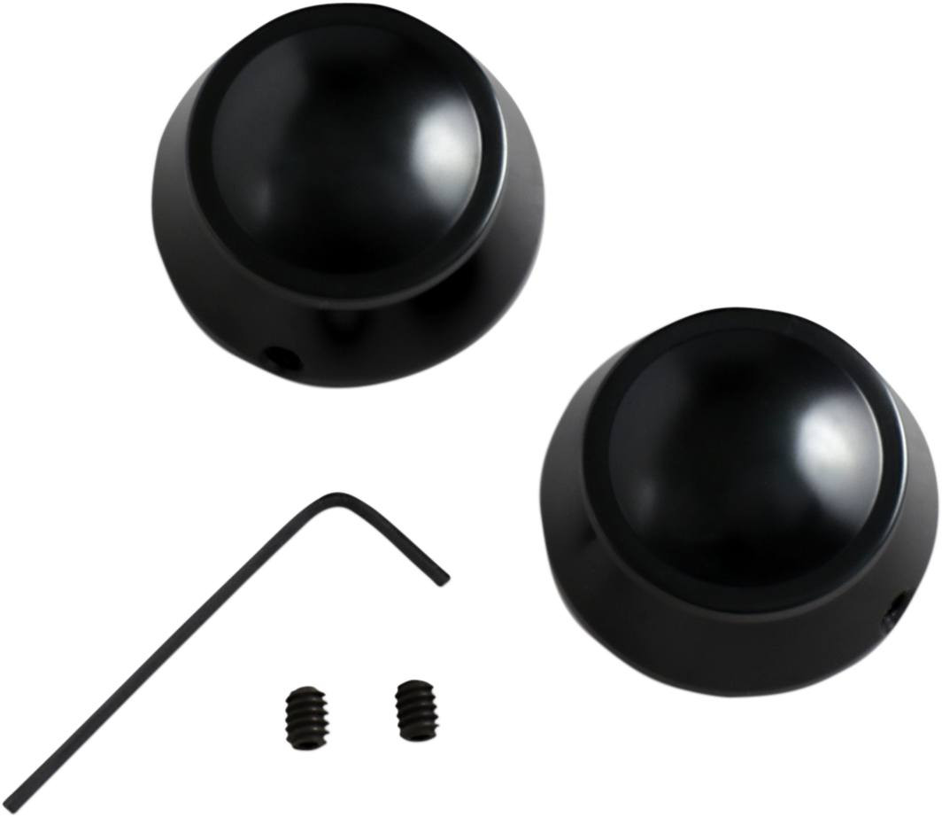 Drag Specialties - 13030201 - Swingarm Pivot Bolt Cover - Gloss Black