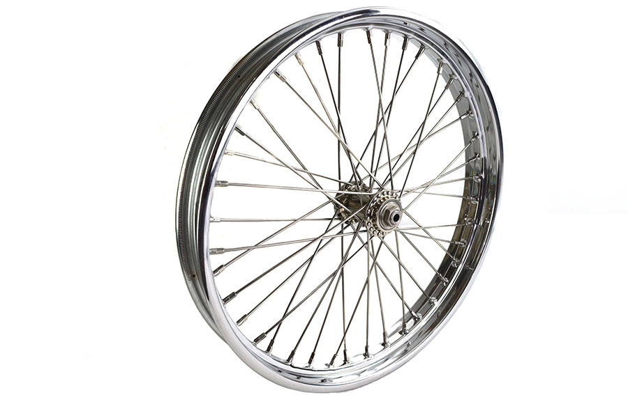 V-Twin - 52-0311 - 21 inch WR Front Spool Wheel Chrome