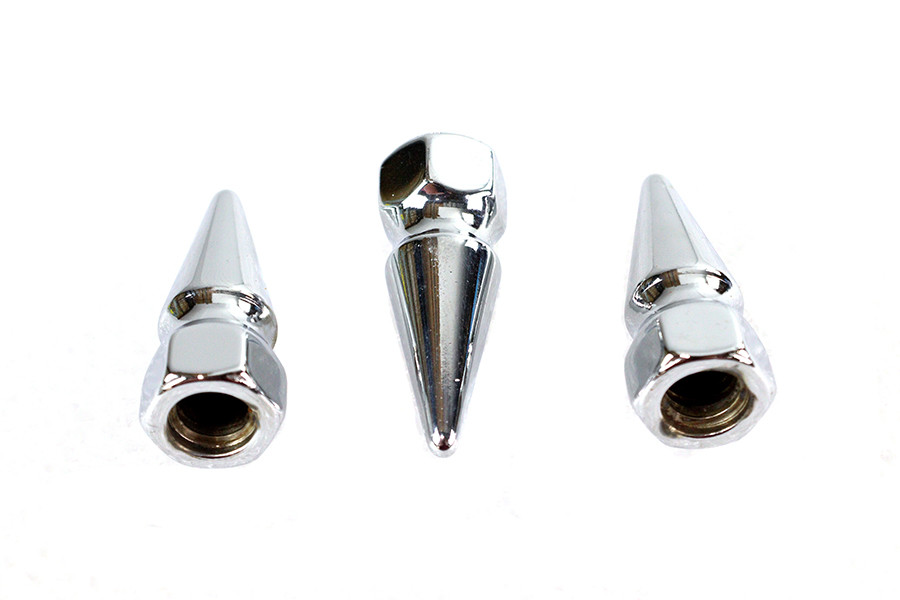 V-Twin - 6913-3 - Chrome Pike Nut 3/8 inch-16 Coarse Thread