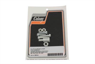 V-Twin - 8819-4 - Cadmium Lever Pivot Screw Kit