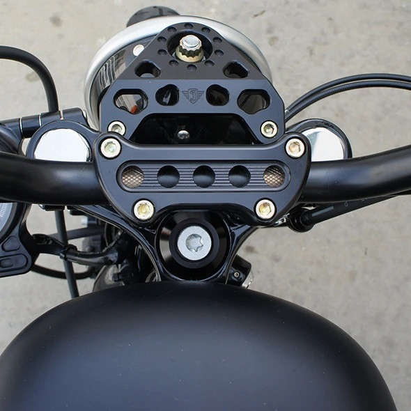 Joker Machine - Harley Handlebar Clamp - Black or Chrome