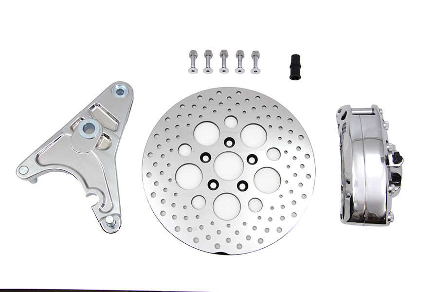 V-Twin - 23-1109 - Rear Brake Caliper Kit and 11-1/2 inch Disc