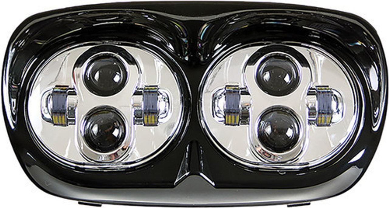 Pathfinder - '04-'13 Harley FLTR Road Glide LED Headlight - Black or Chrome