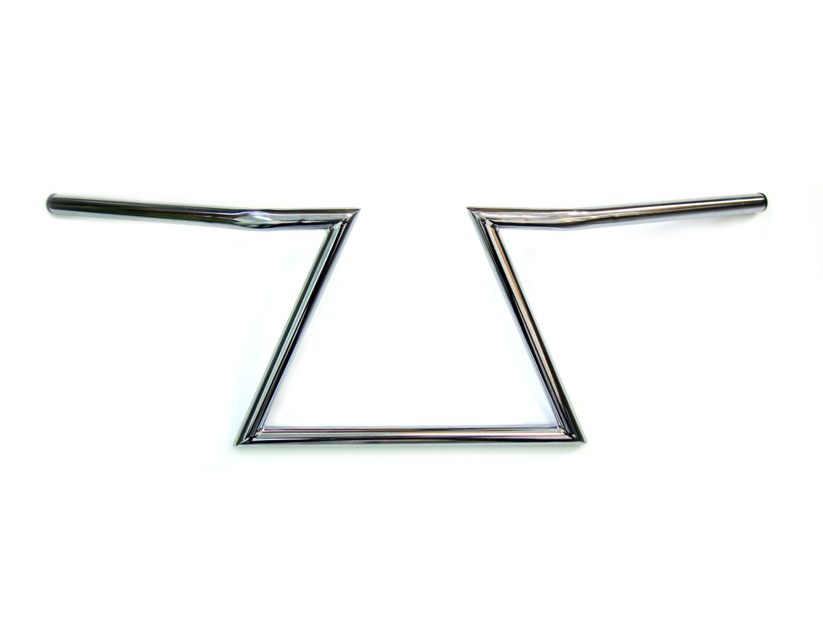 V-Twin - 25-0862 - 10 inch Z Handlebars Chrome without Indents