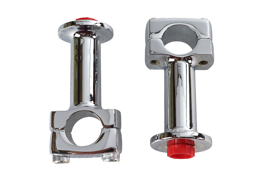 すけハーレーV-Twin 23-0550 デュアルディスクキャリパーセット V-Twin - 25-2200 - 3 inch Post Riser Set Chrome