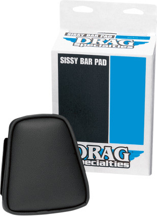 Cavalry Universal Contoured Backrest Pad For Motorcycle Sissy Bars – Black Vinyl