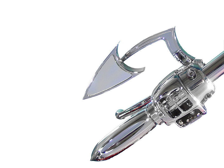 V-Twin - 34-0717 - Odin Arrow Style Mirror Billet