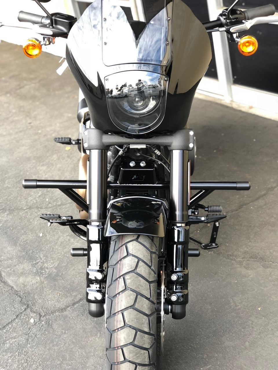 Bung King Crash Bar Highway Peg 2 Step - Fits '18-'22 Forward Control  Softail Models (exc. FXLRS/T)