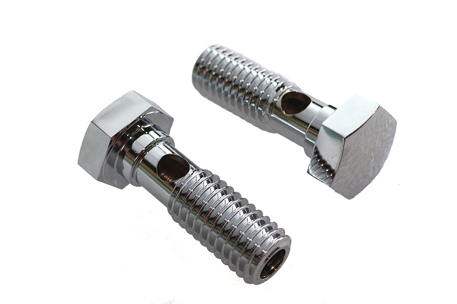 V-Twin - 35-0731 - Breather Banjo Bolt Set Chrome