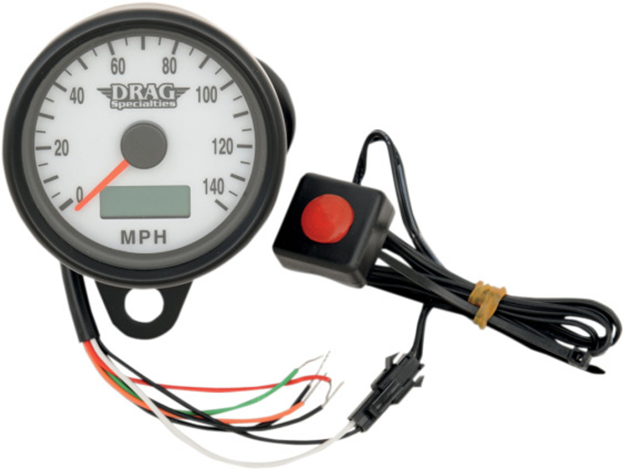 Drag Specialties - Programmable Mini Electronic Speedometer - 220 KM/H