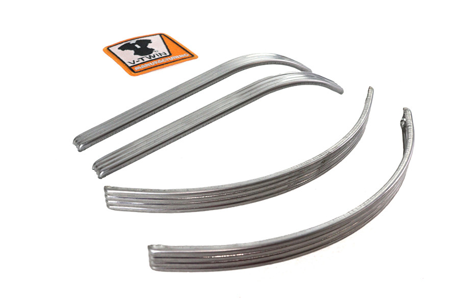V-Twin - 38-6679 - Knucklehead Tank Stainless Steel Trim Set 1940-46