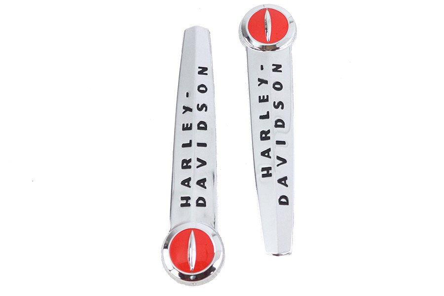 V-Twin - 38-6699 - OE Emblem Set with Black Lettering