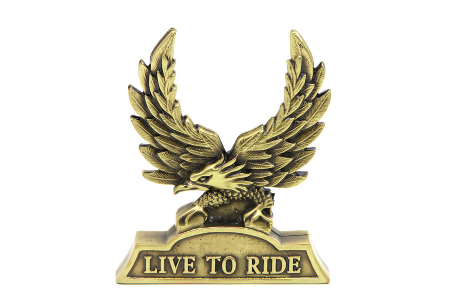 シーシーバーエンブレム　LIVE TO RIDE　WESTERN CHOPPER V-Twin - 42-0156 - Sissy Bar Insert inchLive To Ride inch