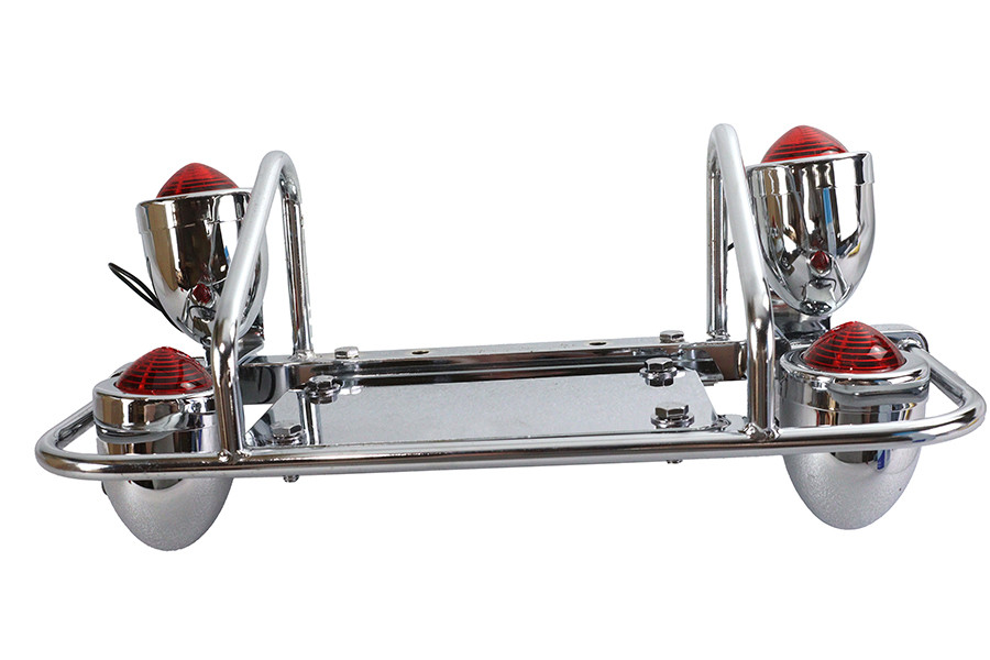 V-Twin - 42-0421 - Chrome Dresser Light Bar - Fits 1958-1984