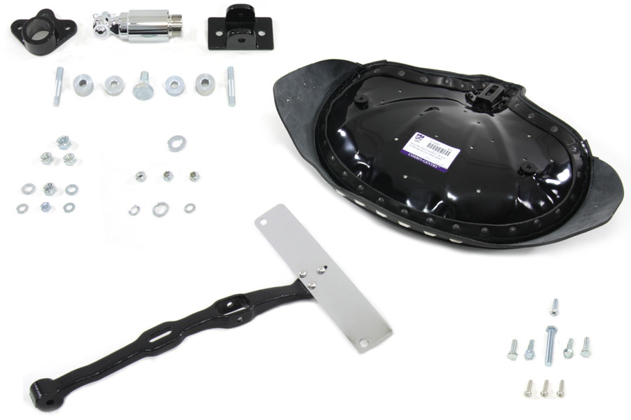 【美品】Harley-Davidson XL シートキット（SEAT KIT） V-Twin - 47-0475 - Black Police Solo Seat Kit