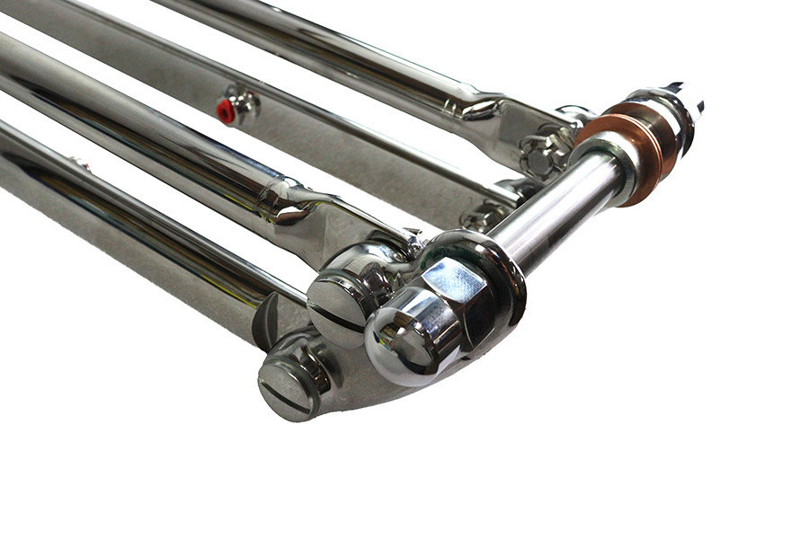 V-Twin - 49-3135 - D+D Narrow Spring Fork Assembly Chrome 31 inch
