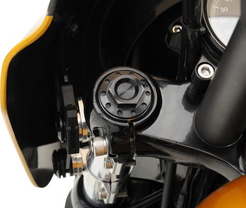 Joker Machine Fork Tube Caps for Harley FXR, Dyna, Sportster (see