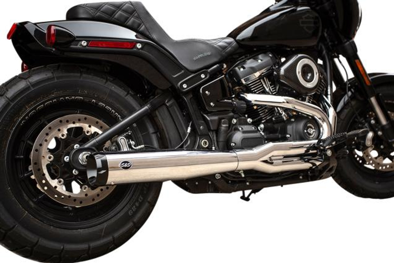 S&S Superstreet 2-into-1 Exhaust System - fits '18-'19  FXBB/FXLR/FXFB/FLSL/FLHC/FLDE/FLSB