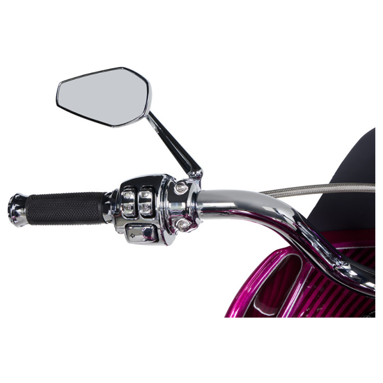 Arlen Ness Mini Stocker Harley Forged Mirror Side View