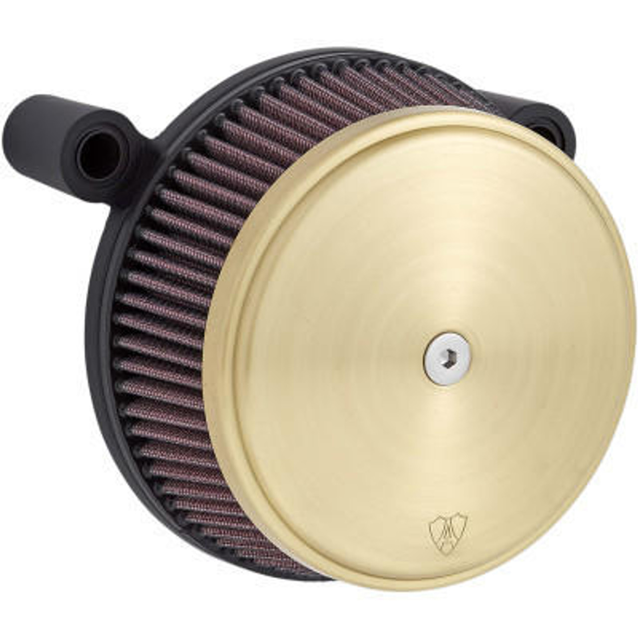 Arlen Ness - Stage 1 Big Sucker Air Cleaner Kit Brass fits '01-'17 Twin Cam  EFI Models & '99-'06 CV Carb - Cable Throttle