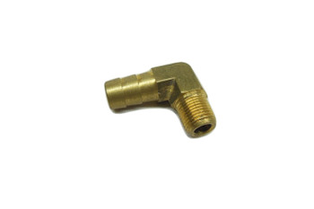 Motorcycle Supply Co. - 3/8" Hose Barb 90 Elbow x 1/8" NPT - Brass