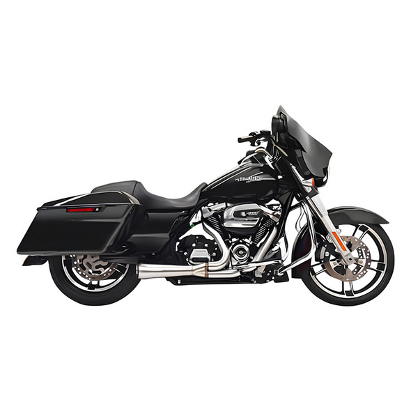 Bassani Exhaust - Short Road Rage 2-Into-1 Exhaust System fits '17-'23 Touring Models
