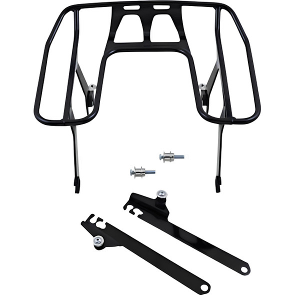 Cobra - Black BA Detachable Wrap-Around Racks fits '06-'17 Dyna Models W/ Saddlemen Seats