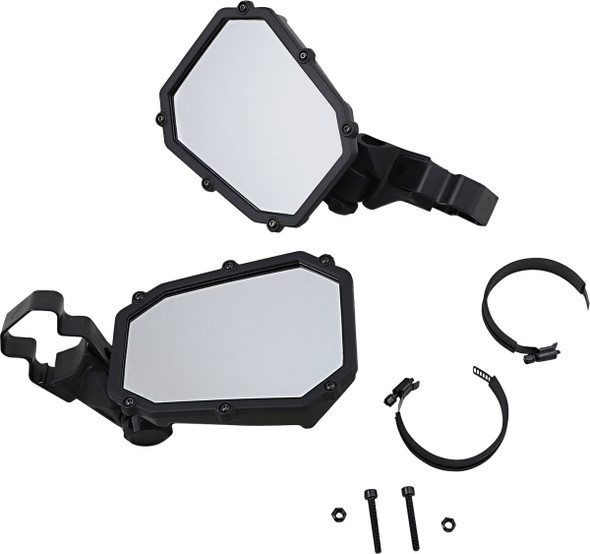 Moose Offroad - 06401688 - Mirror - Elite - Side View - Octagon - Black