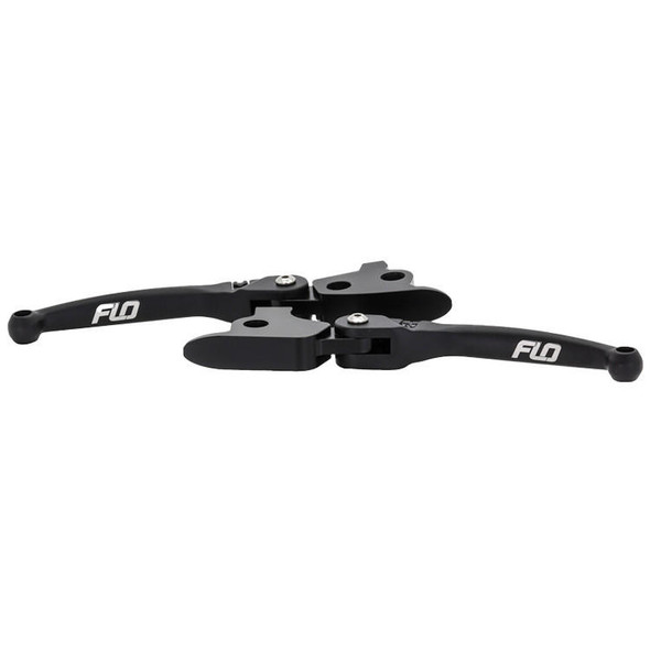 Flo Motorsports - MX Style Lever Set Black - fits '15-'24 M8 Softail Models
