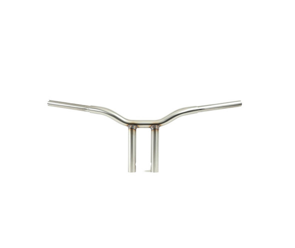 LA Choppers Stainless Steel One Piece Kage Fighter Welded Straight-Riser Handlebars (Choose Height)