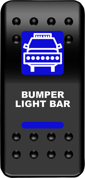 Moose Offroad - 21060550 - Rocker Switch - Bumper Light Bar - Blue