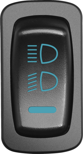 Moose Offroad - 21060628 - Headlight Switch - Blue - Polaris